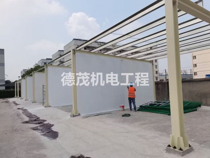 鋼結(jié)構(gòu)安裝工程現(xiàn)場(chǎng)